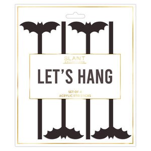 Acrylic Stir Sticks - Bat: Acrylic