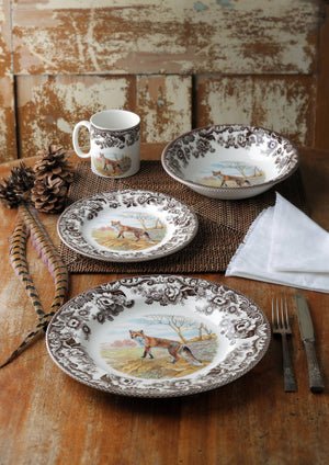 Spode Woodland Salad Plate 8 Inch (Red Fox)