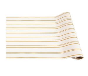 Antique Gold Stripe Table Runner