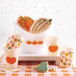 Acrylic Beverage Bucket - Pumpkins: Acrylic / 10.8 x 8 x 8"