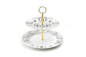 Mystic Web Fine Porcelain 2-Tier Server